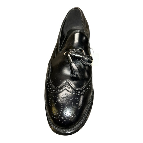 Nunn Bush Leather Black Men's Dress Shoes Vintage Kiltie Tassel Loafers Size 9.5 - Picture 9 of 16